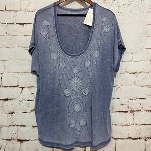 🆕Soft Surroundings Distressed Soft Tee, Size 2X